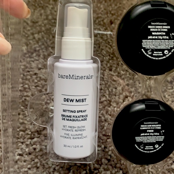 NIB Get Glowing bareMinerals Bronzer, Glow Setting Spray, and Highlighter Kit - Picture 5 of 5